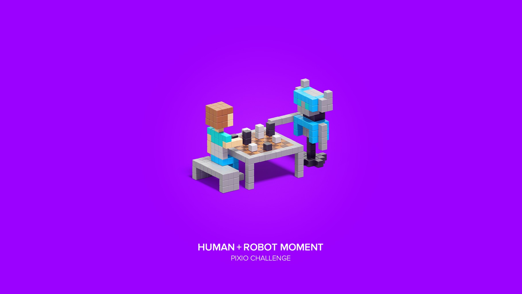Human + Robot moment 