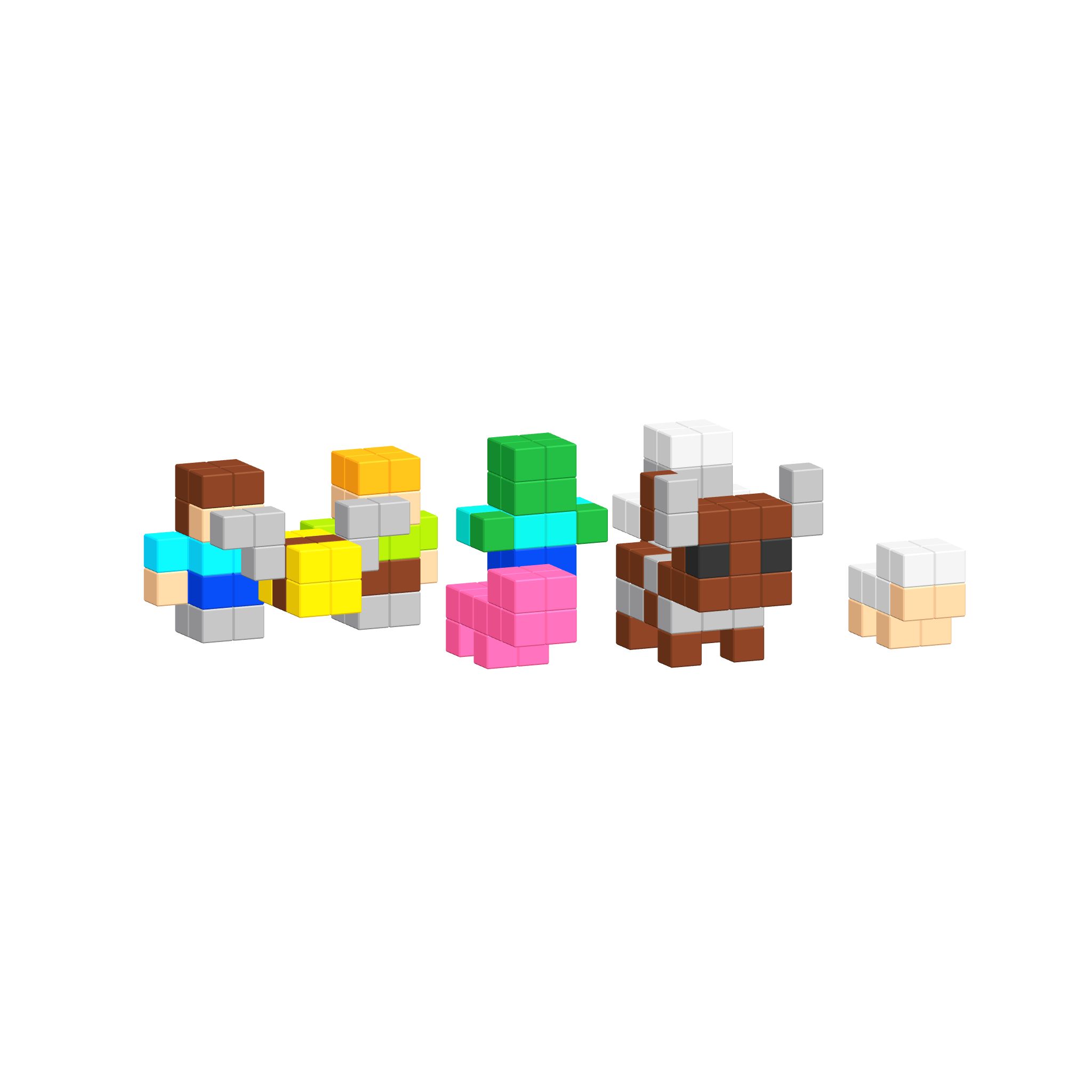 Minecraft mini mobs | PIXIO