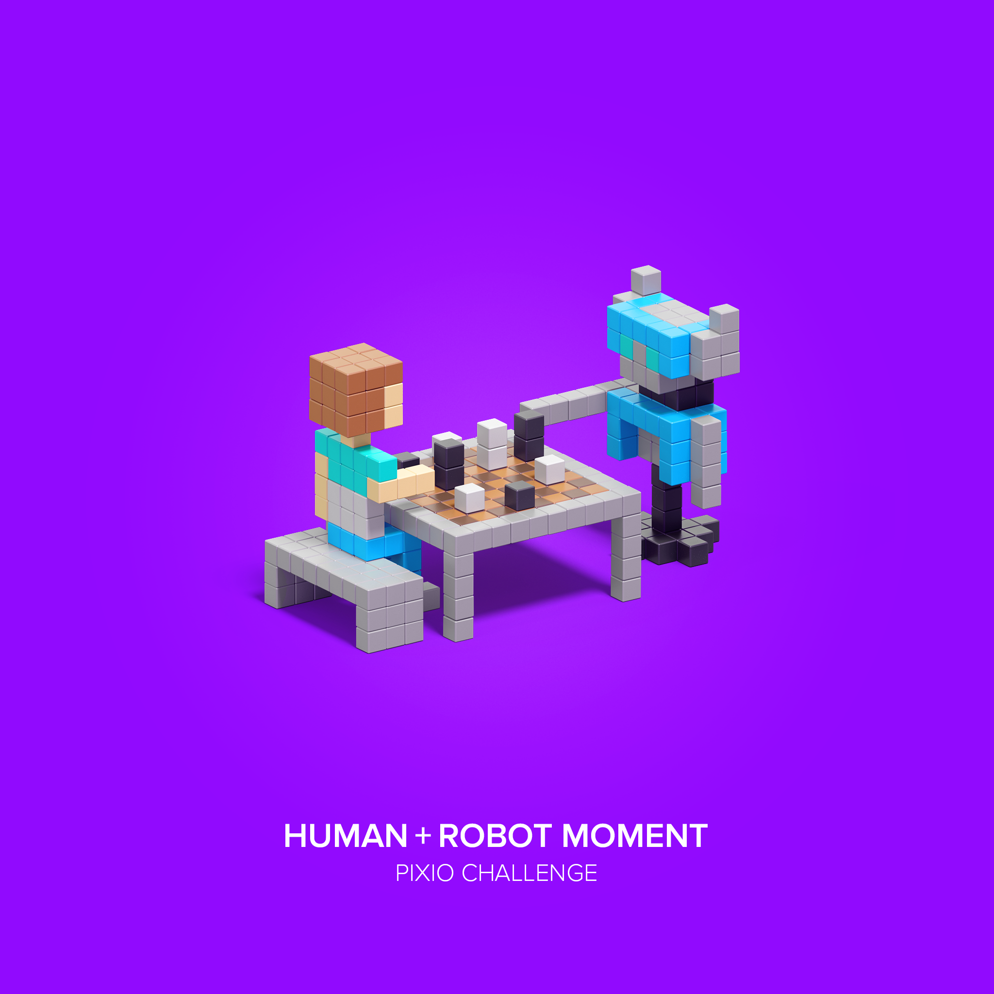 Human + Robot moment 