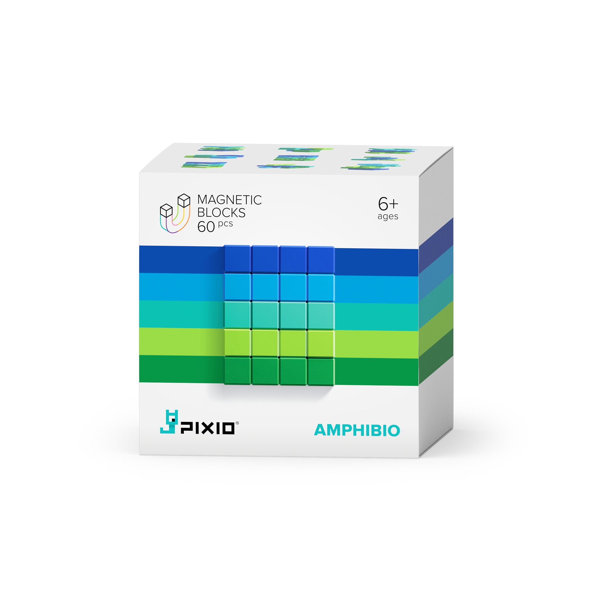 PIXIO Amphibio - 60 Magnetic Blocks - Small Magnet Blocks - Magnets for Kids ＆ Adults - Magnet Toys - Magnet Tiles Alternative for Kids 8-12 Years PIXIO Amphibio Abstract Series 60 Magnetic Blocks Liberia | Ubuy