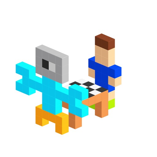 Robot versus human chess match